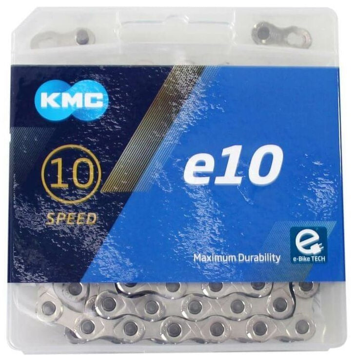 KMC E10 Bicycle Chain 122 Silver Silver Shifts