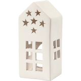Creativ Company Teelichthalter, H: 16 cm, Maße 7x7 cm, weiß, 8 Stück 1 Box