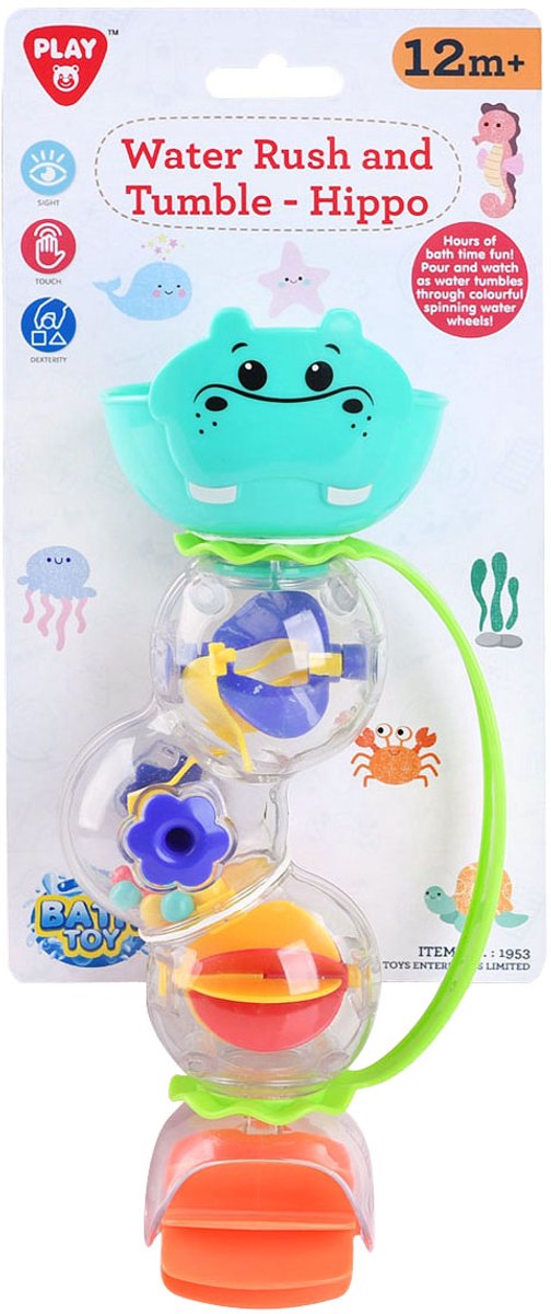 Playgo Wassermühle Nilpferd mit Saugnäpfen