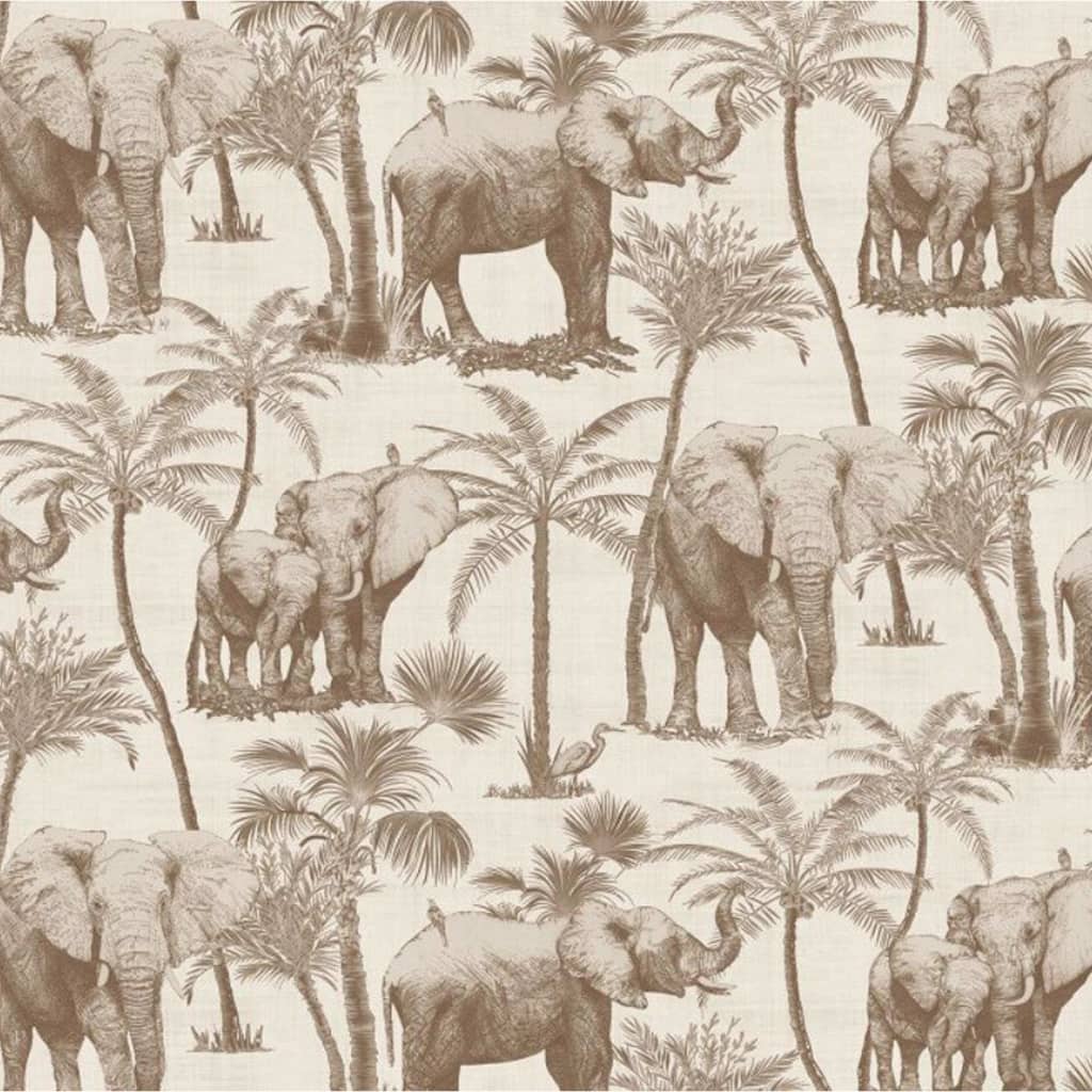 Hollandske vægcoverings Hollandske Wallcoverings tapet Elephant Grove Beige