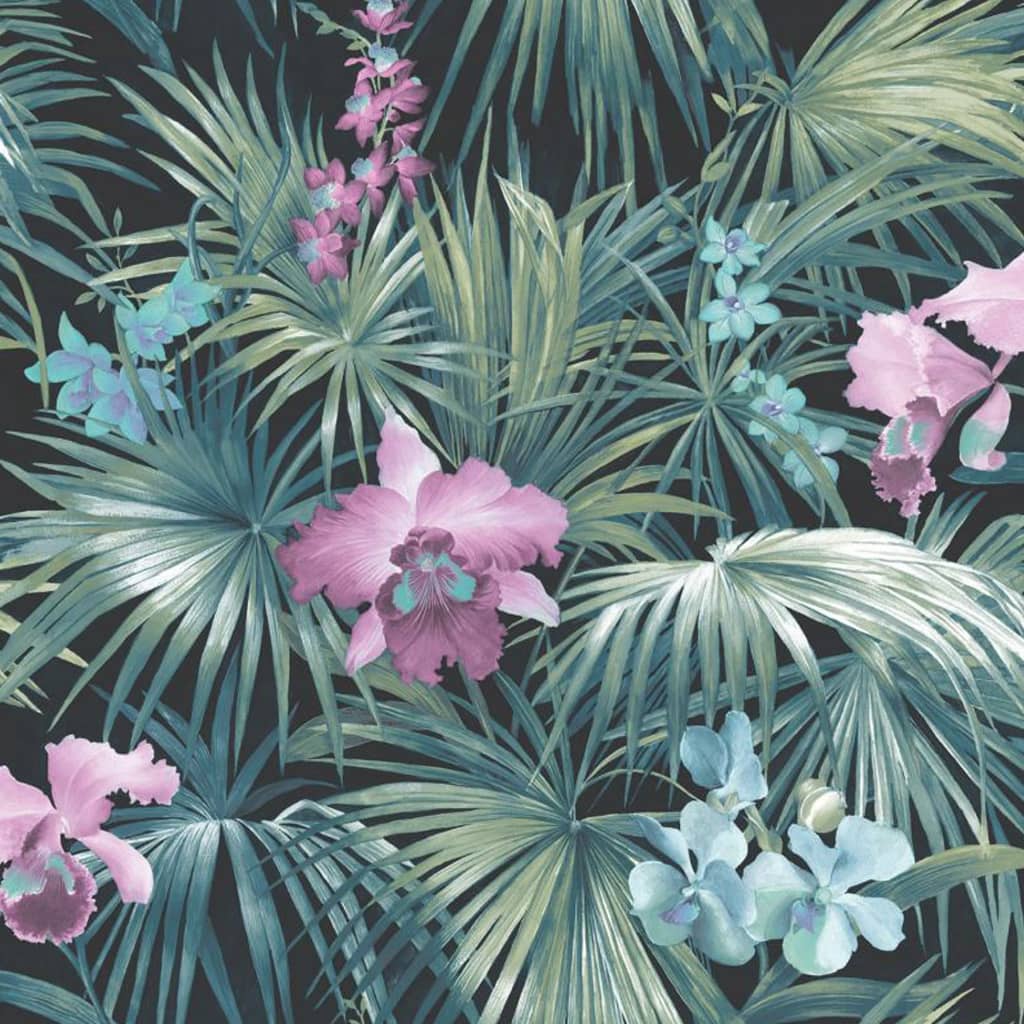 North Wall Noordwand tapet Tropical Flowers Green