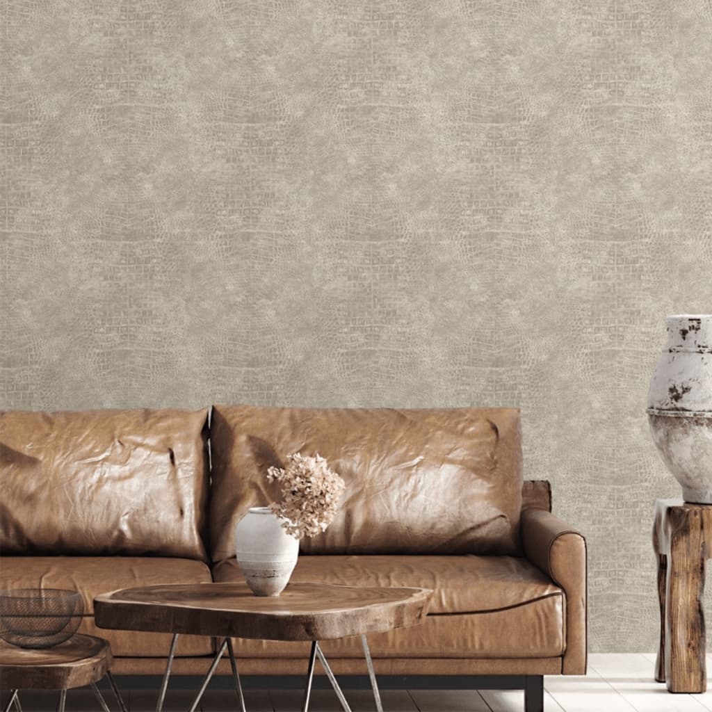 Noordwand Noordwand Wallpaper Croco Beige