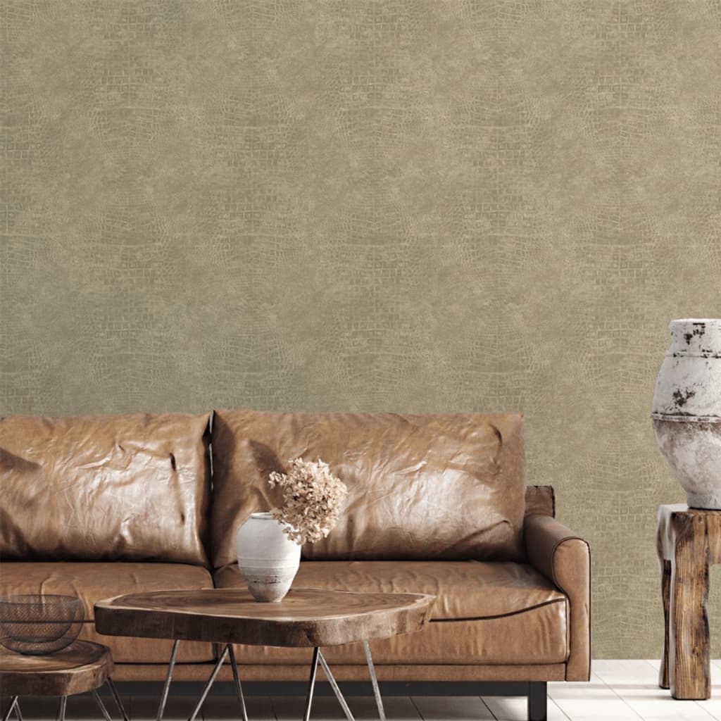 North Wall North Wall Wallpaper Croco Taupe