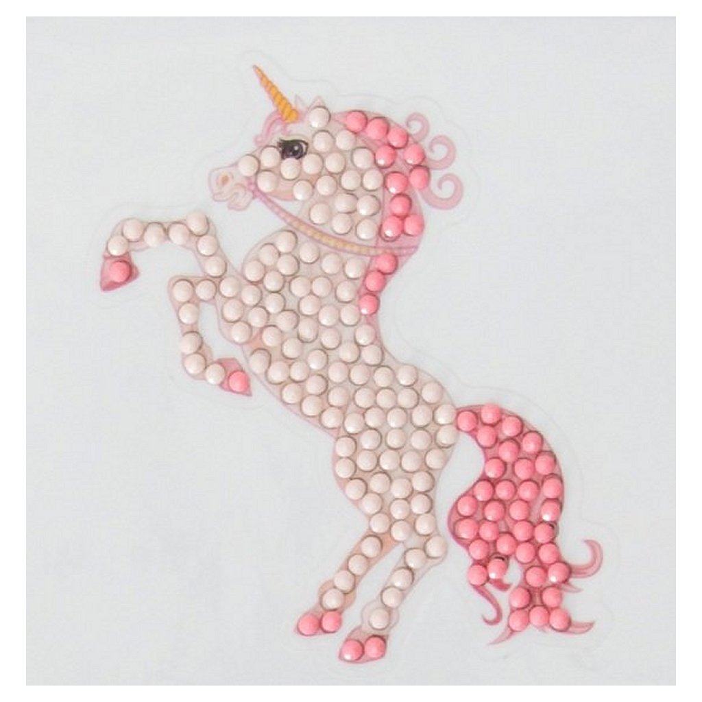 Grundlæggende krystalkunst diamantmaleri Unicorn Sticker