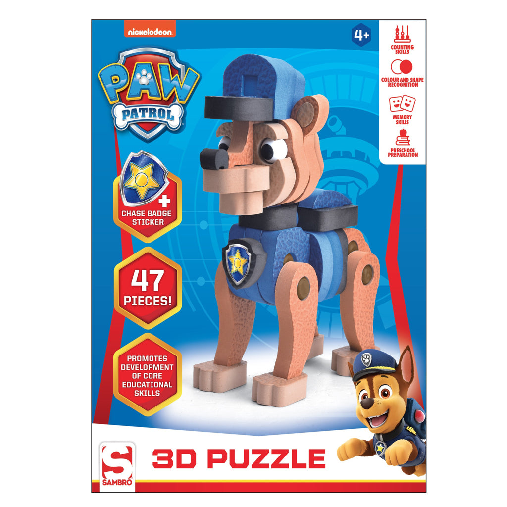 Paw Patrol 3D Puzzle Chase 47 stykker