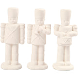 Creativ Company Nussknacker, H: 14 cm, weiß, 3 Stück 1 Box