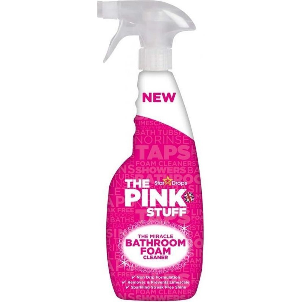 The Pink Stuff Badezimmer-Schaumreiniger 750 ml Spray | 4 Stück