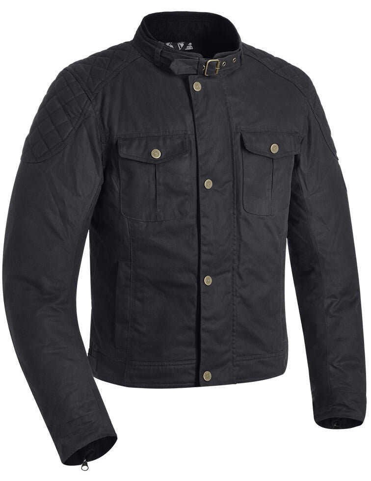 Oxford-Jacke Holwell 1.0 Jacke Holwell 1.0 Wachsbaumwolle schwarz s