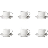 Mammoet Budgetline Tasse und Untertasse breit 6 Stück