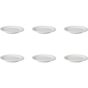 Mammut-Kuchenteller Budgetline schmaler Rand aus Porzellan 16 cm, 6er-Set