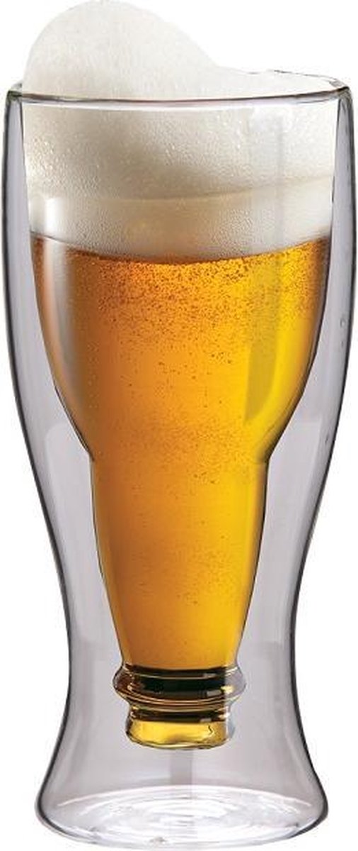 Maxxo bierglas dubbelwandig -