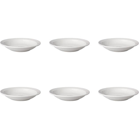 Mammutteller tief Budgetline 21,5 cm schmaler Rand Porzellan weiß (6er-Set)