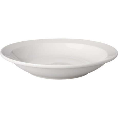 Mammutteller tief Budgetline 21,5 cm schmaler Rand Porzellan weiß (6er-Set)