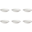 Mammut-Kuchenteller Suppenteller Budgetline 17 cm Porzellan weiß (6er-Set).