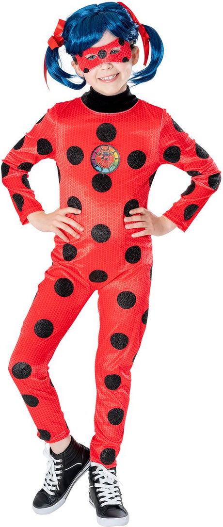 Rubies - Miraculous Ladybug Deluxe mit Perücke (7-8 Jahre)