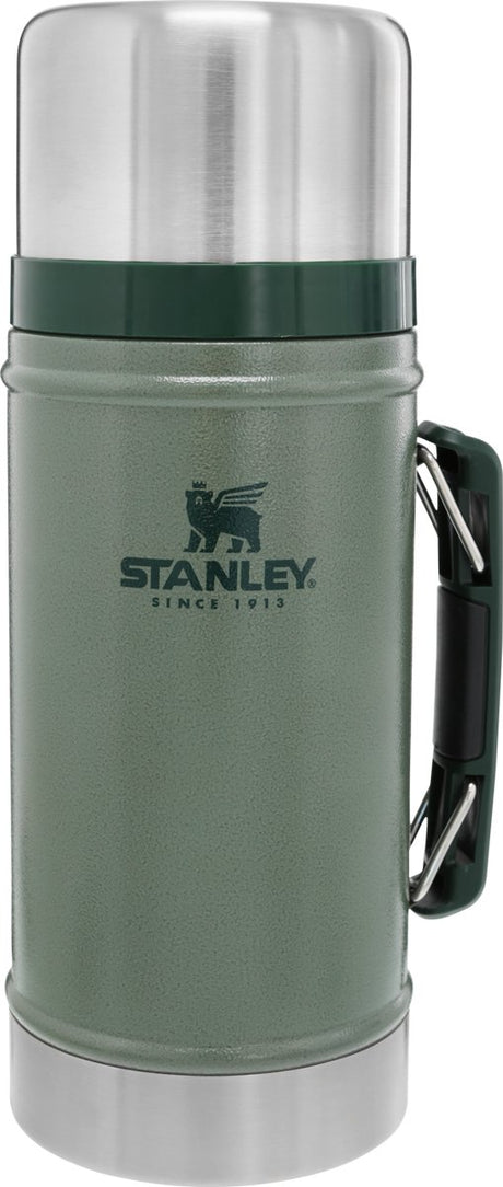 Stanley klassisches, legendäres Lebensmittelglas 0,94 l – Thermos-Lunchbox hält 20 Stunden warm – Deckel dient als Schüssel – auslaufsicherer Lebensmittelbehälter – BPA-frei – spülmaschinenfest – Hammerschlaggrün