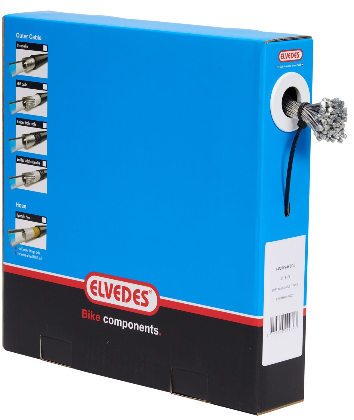 Elvedes Schakel Binnenk 2250mm (100) 6472RVS-49-box