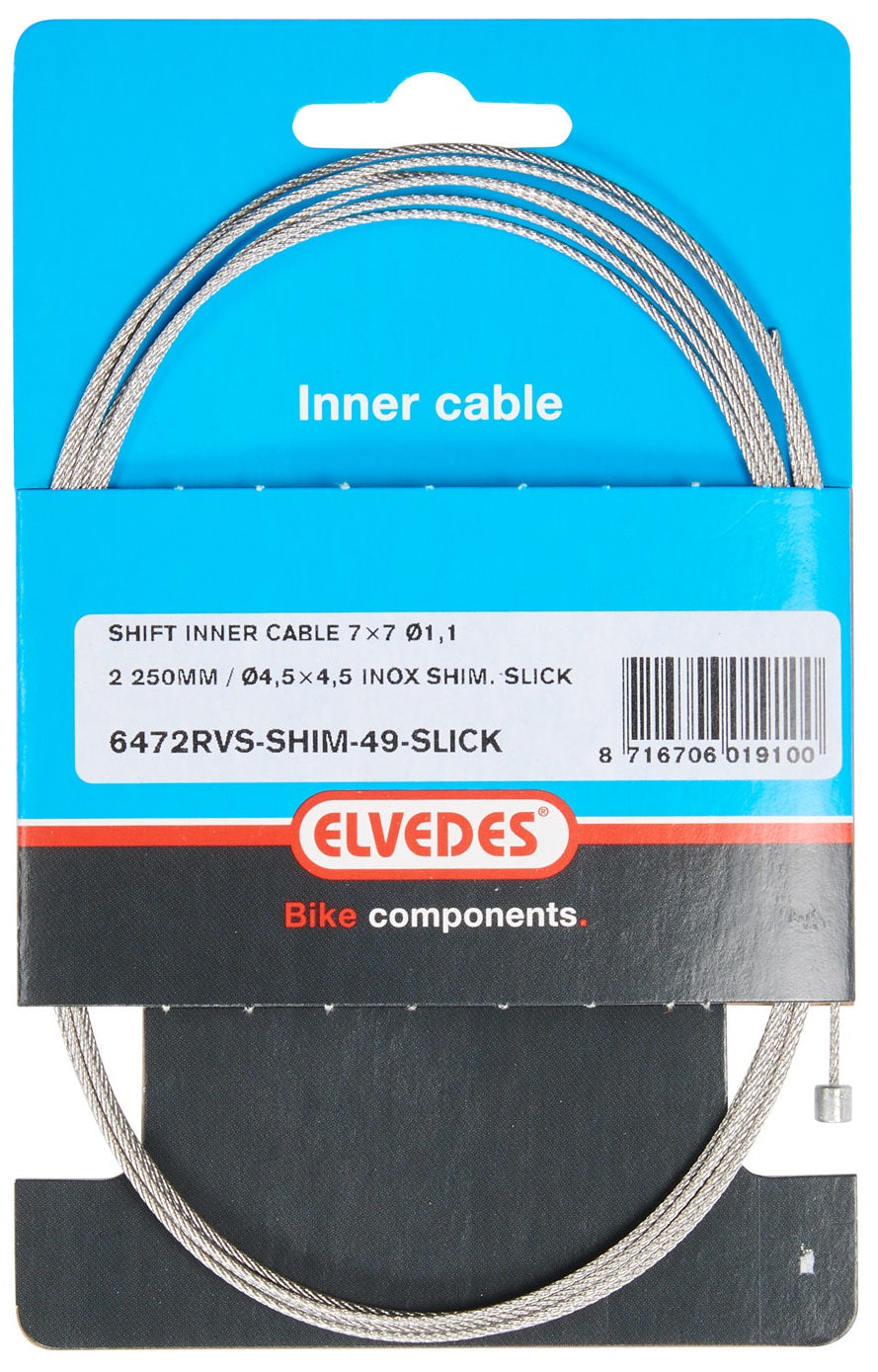 Elvedes Schakel Binnenk 2250 mm de acero inoxidable NIP. 6472RVS-SHIM-49-SL