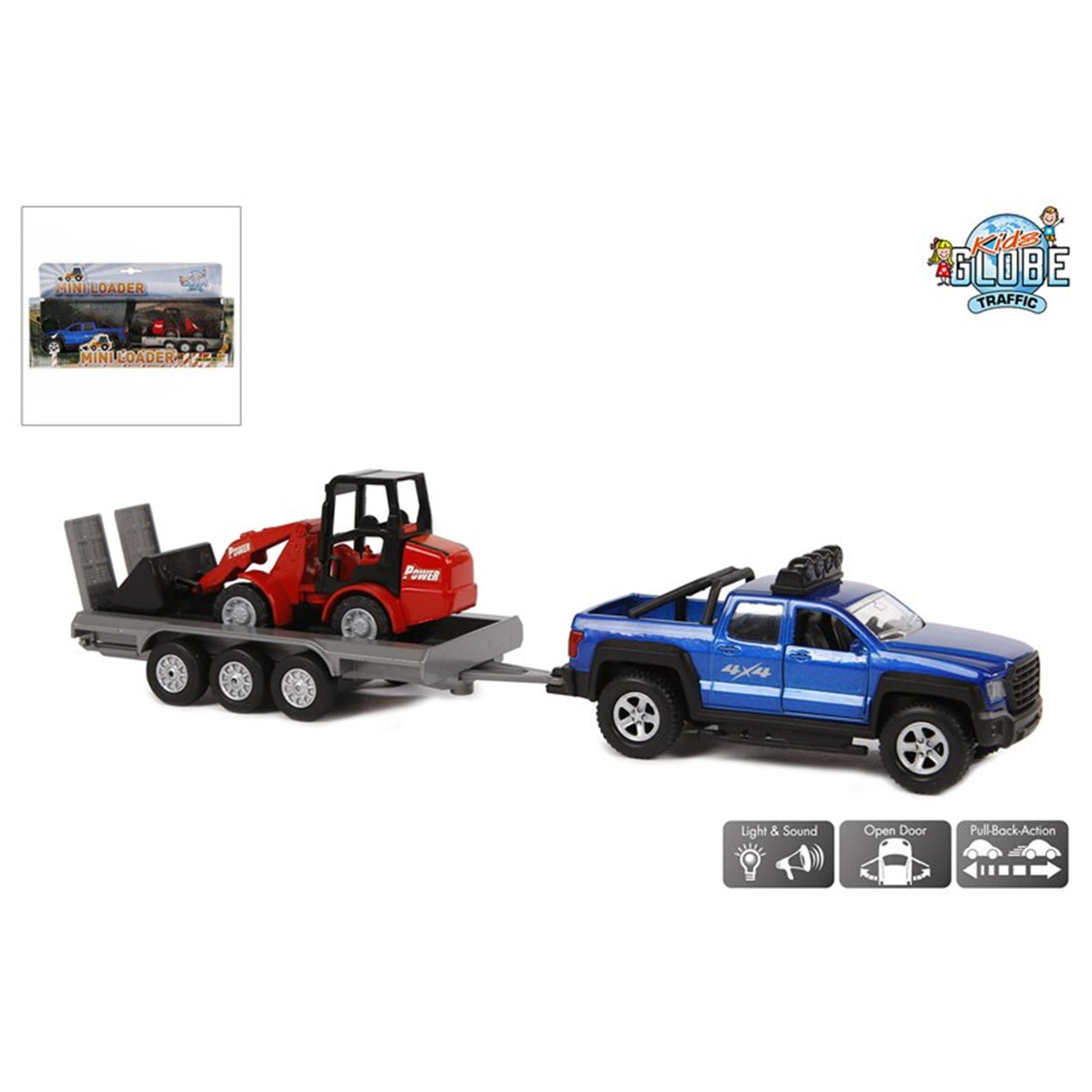 Kinderglobus Geländewagen mit Schaufel 30cm