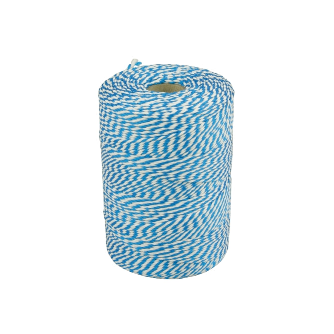Quantore Seil Baumwolle 45 Meter 50gr blau weiß