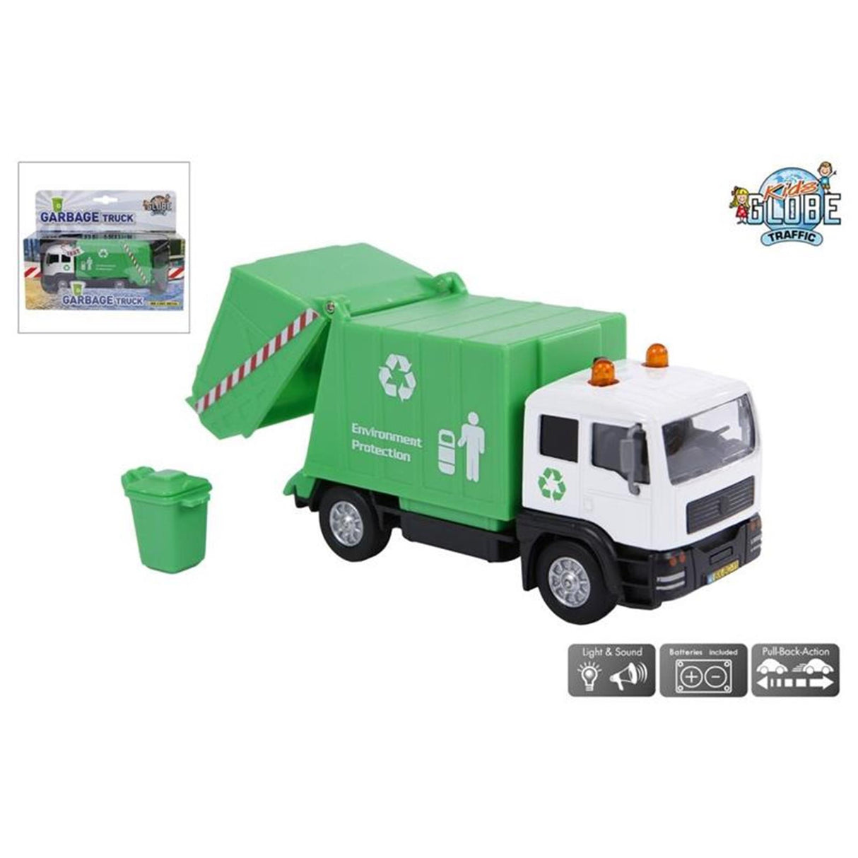 Müllwagen mit Licht und Geräusch
