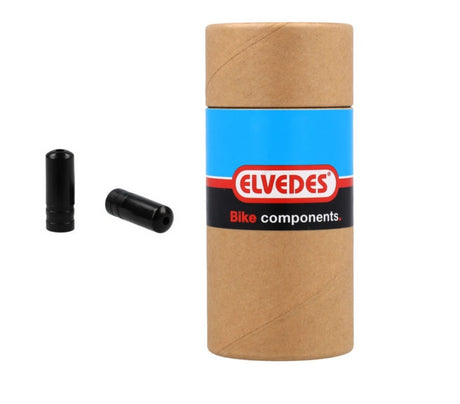Elvedes Endkappen PVC 5,0 mm 100 Stück schwarz