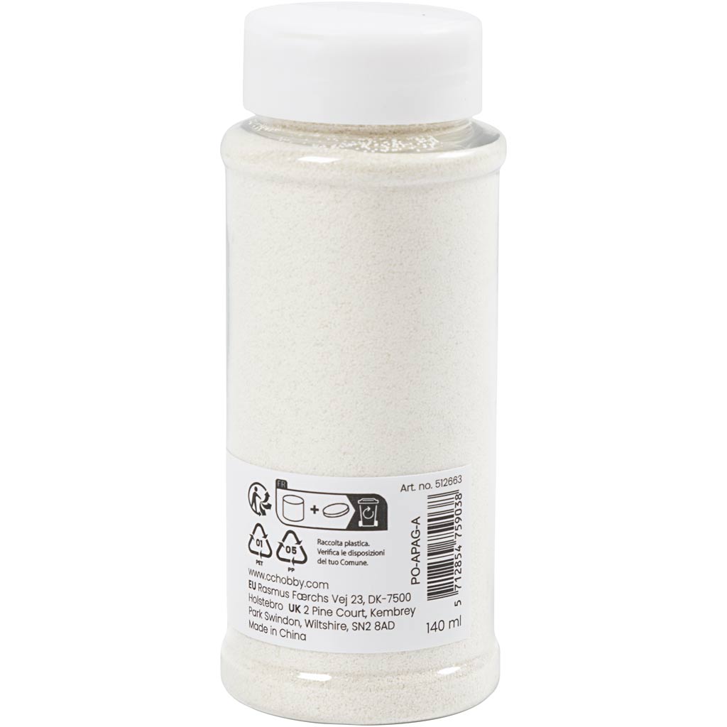 Creativ Company Bio Sparkles, weiß, 140 ml 1 Box