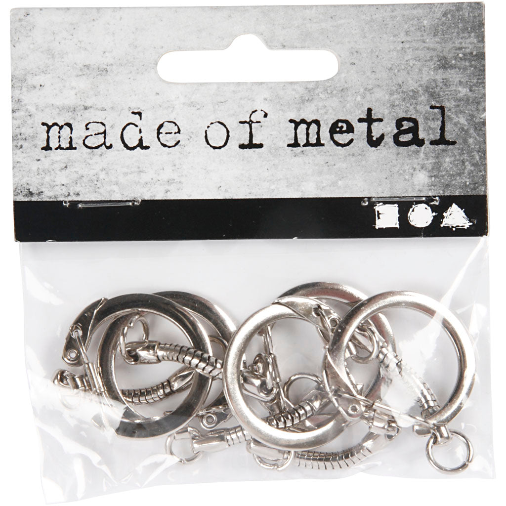 Kreativunternehmen Key Ring mit Verschluss, 5st.