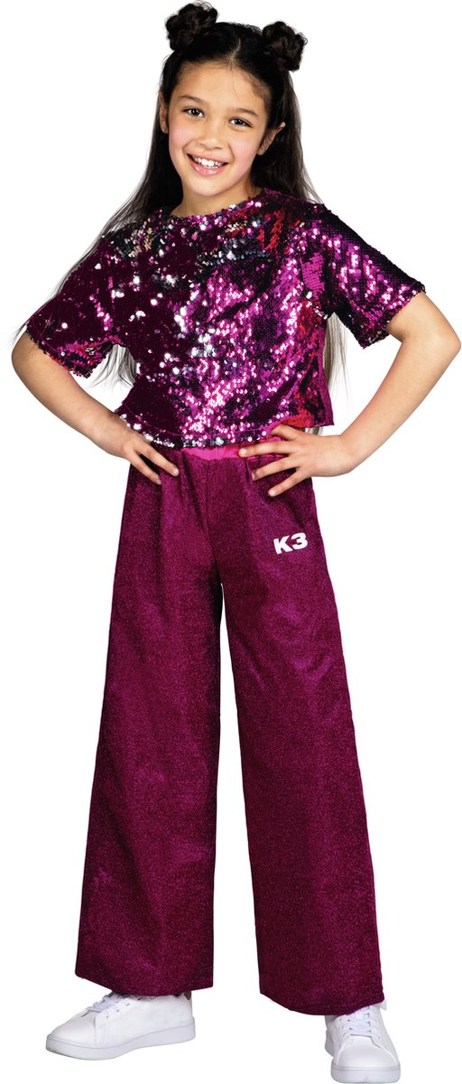 K3 Kostüm rosa, 9-11 Jahre