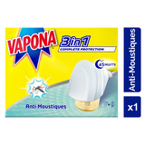 Vapona Anti-Mücken-Stecker – gegen Mücken und Tigermücken – wirksamer Schutz – langlebig – Insektenbekämpfung – 45 Nächte