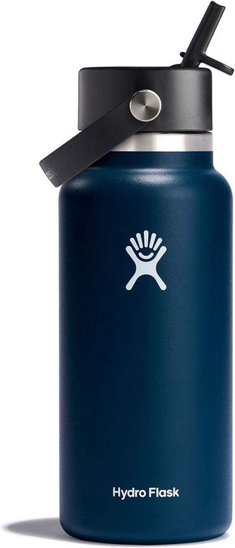 Hydro Flask Wide Mouth Flex Straw Cap Trinkflasche (946 ml) – Indigo