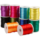 Creativ Company Satinschnur, Stärke 2 mm, kräftige Farben, 10x50 m 1 Karton