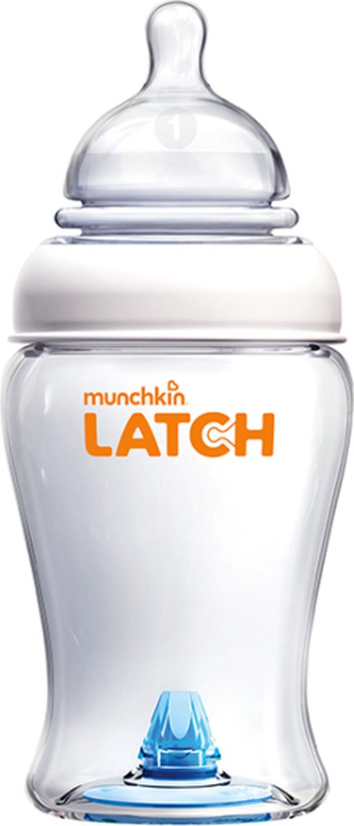 Munchkin babyfles - 1-pack latch bottle - baby fles 240ml - anti-colic babyflesje