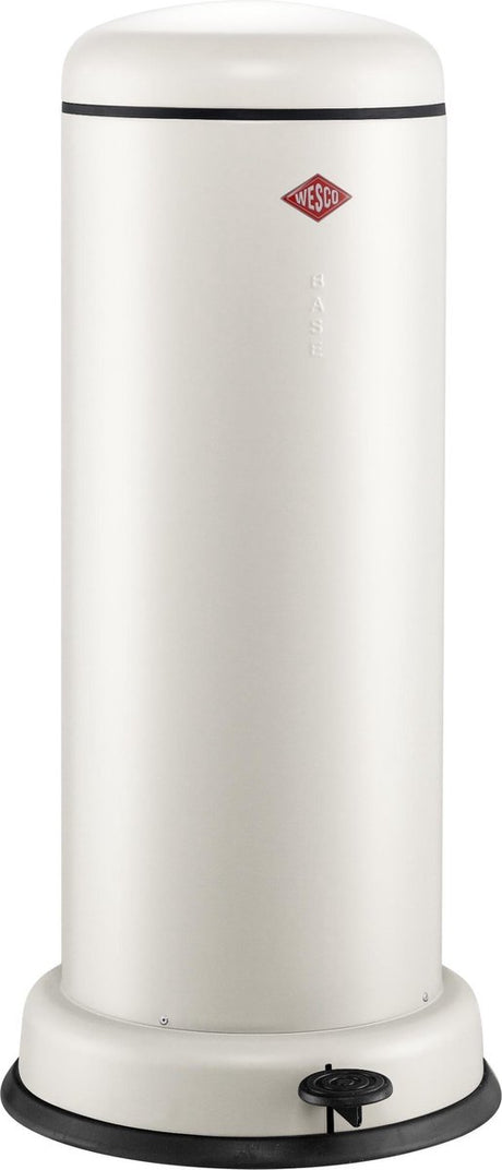 Wesco großer Baseboy-Abfallbehälter mit Soft-Close | 30 Liter | Metall - Mattsand | Treteimer