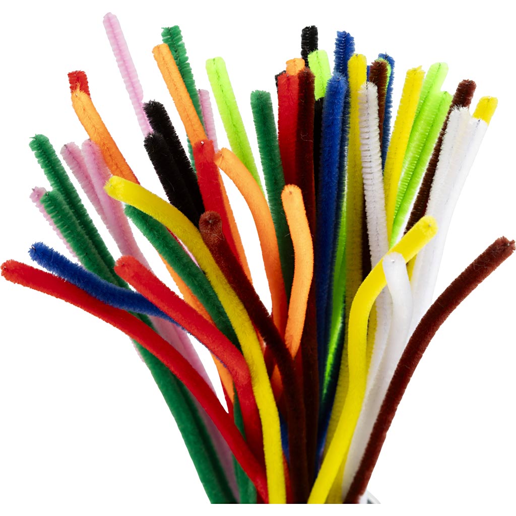 Creativ Company Chenillegarn Farbe 30cm, 50 Stk.