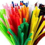 Creativ Company Chenille, L: 30 cm, Stärke 6 mm, verschiedene Farben, 200 div. 1 Box