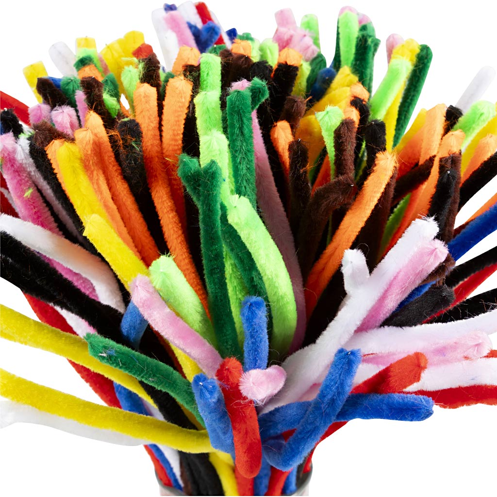 Creativ Company Chenillegarn Farbe 30cm, 200 Stk.