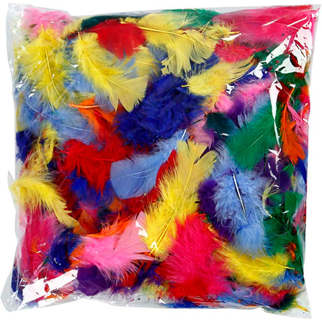 Creativ Company Federn in verschiedenen Farben 7-8cm, 50gr