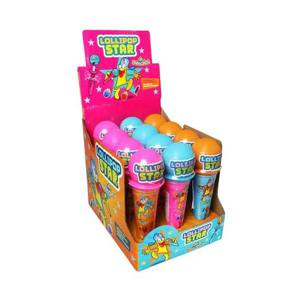 Lustiges Bonbon-Mikrofon mit Lutscher (12x 35gr)