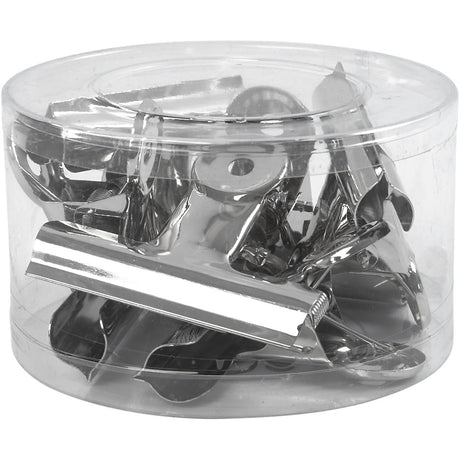 Creativ Company Metallklammer, B: 7,5 cm, silber, 6 Stück 1 Box