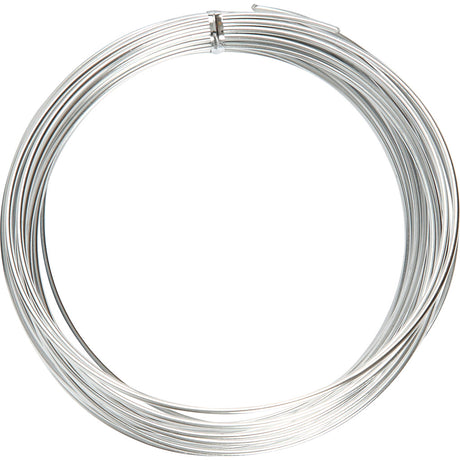 Creativ Company Aludraht, rund, Stärke 2 mm, silber, 10 m 1 Rolle