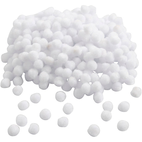 Creativ Company Pompons, D 10 mm, weiß, 450 Stück 1 Box