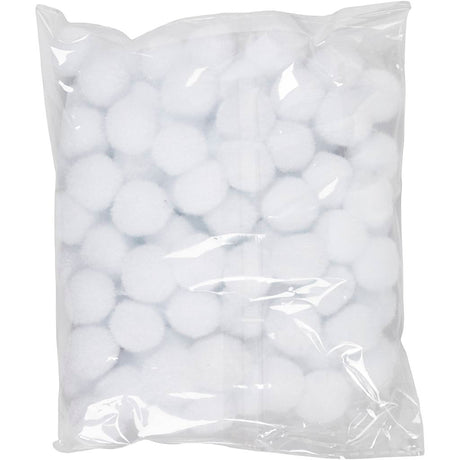 Creativ Company Pompons, D 20 mm, weiß, 100 Stück 1 Box