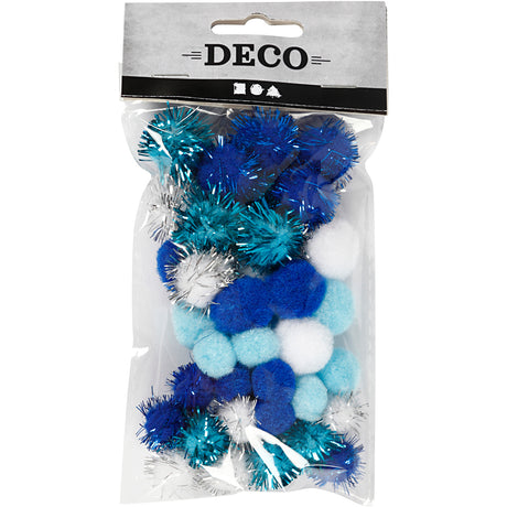 Creativ Company Pompons, D 15+20 mm, verschiedene Farben, 48 div. 1 Box