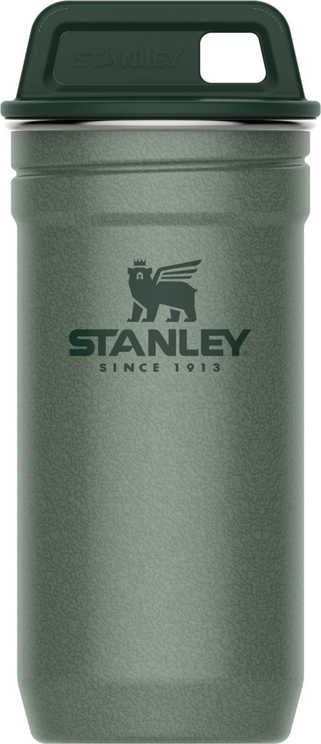 Stanley Adventure Nesting Schnapsglas-Set 0,59 ml – BPA-freie Schnapsgläser – Schnapsgläser aus Edelstahl – einfach zu stapeln und aufzubewahren – spülmaschinenfest – Hammerschlaggrün