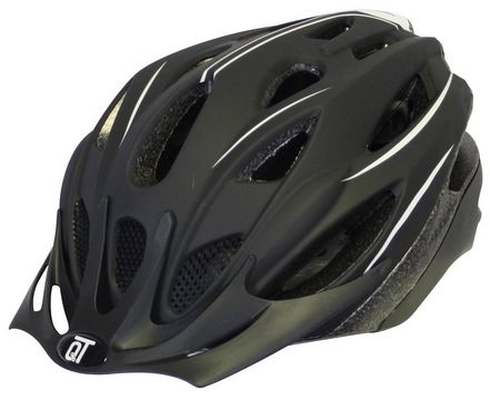 Fahrradhelm Sicherung Unisex Matt Schwarz Weiß Größe m