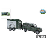 Kinderglobus Land Rover mit Anhänger 26cm