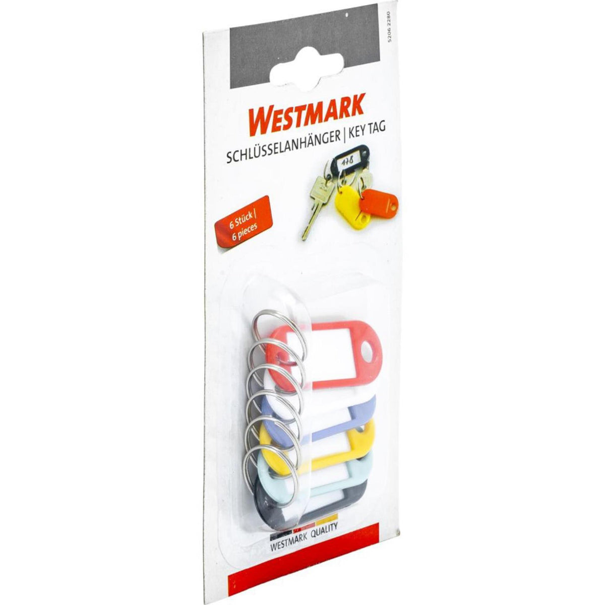 Westmark Schlüsseletiketten 6er-Set aus Kunststoff