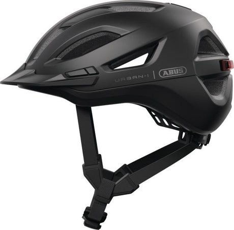 Abus Fahrradhelm Urban-i 4.0 Ace Velvet Black L - 57-61 cm - Schwarz - Geeignet für den Einsatz an Elektrofahrrädern - Cityfahrrädern - 300 g