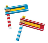 Kleurrijke rammelaar. 2 assortie. 3+